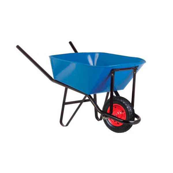 Carretilla Estandar 90l Desarmada Con Rueda Pantanera 400×8