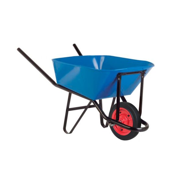 Carretilla Estandar 90l Desarmada Con Rueda Maciza 13”