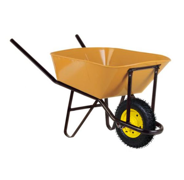 Carretilla Concretera Desarmada Con Rueda Heavy Duty 400x8