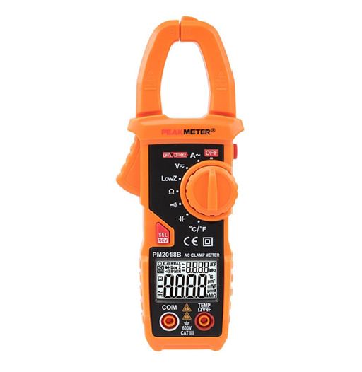 Amperímetro Digital de Tenaza Ca/Cc 600v Pm2018B Con Ncv