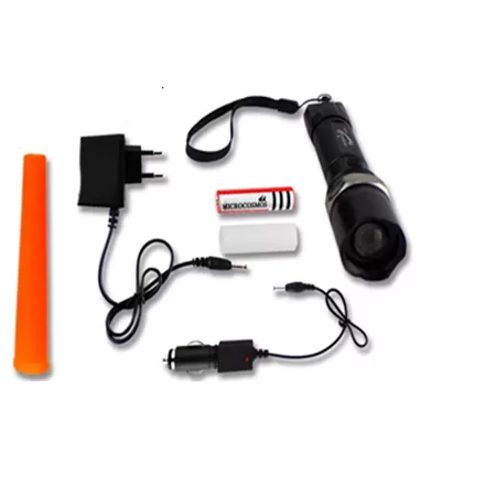 Linterna Táctica Led Con Zoom Recargable De Alta Potencia