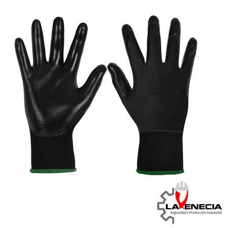 Guante de Nitrilo Negro Liso