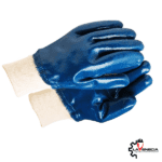 Guante Nitrilo Azul Puño Tejido