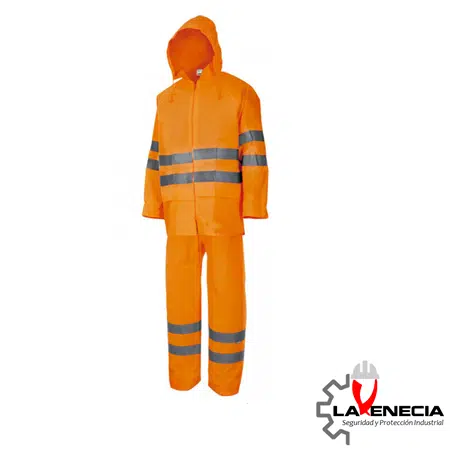 TRAJE PU NARANJA FLUOR TRAJE AGUA PU CON REFLECTANTE