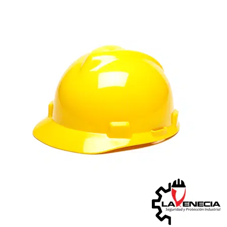 Casco MSA V-Gard color amarillo