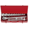Juego de Dados 3/4" Poligonal 7/8"-2" 14 Pza Force