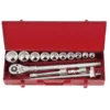 Juego de Dados 3/4" Poligonal 7/8"-2" 14 Pza Force