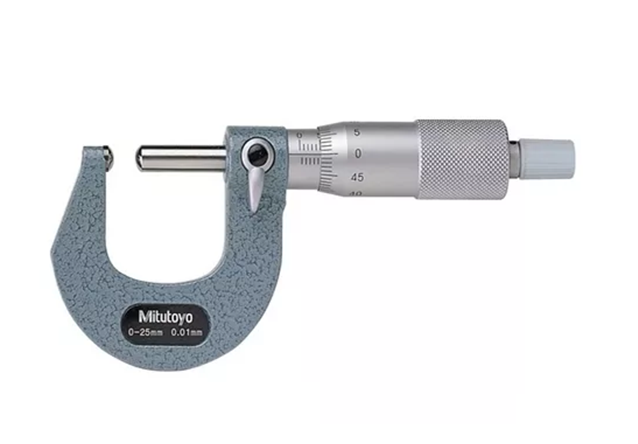 micrometro tubo Micrómetro Exterior de Tubo Para Superficies Curvas 0-25mm
