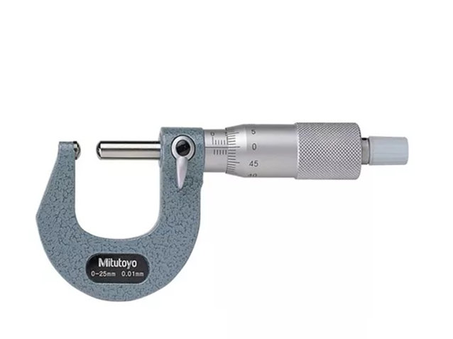 micrometro tubo Micrómetro Exterior de Tubo Para Superficies Curvas 0-25mm