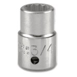 Dado 3/4" de 2" Poligonal