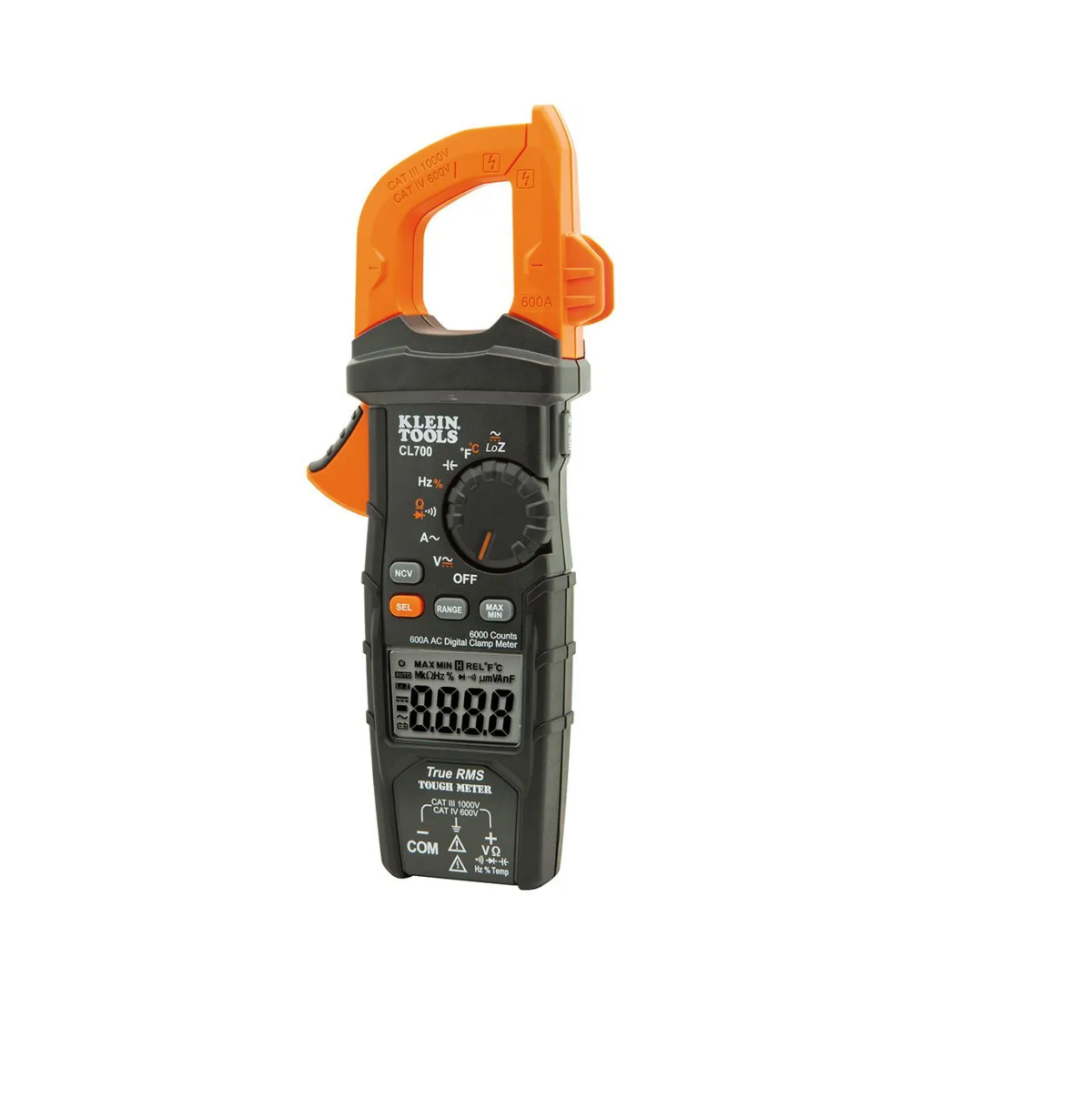 Amperímetro de Tenaza 600a Ac (Cl700) Klein Tools AMPERIMETRO DE TENAZA 600A AC(CL1000)
