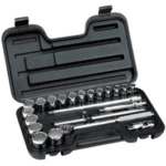 Juego de Dados 1/2" 1/4-1.1/4" 27 Pzas. Stanley