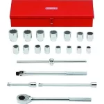 Juego de Dados 3/4" 7/8"-2" 20 Pzas