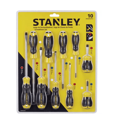 Juego Destornilladores 10 Pzs Marca  Stmt66676-840 Stanley