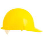 Casco de Trabajo Amarillo Con Arnés