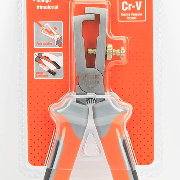 Alicate Pelacables 6" Cr/V Pulido Mango Trimateri