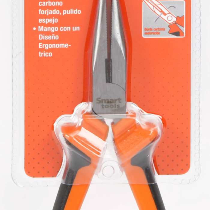 Alicate Punta 6" Pulido, Acero Carbono Mango Bima