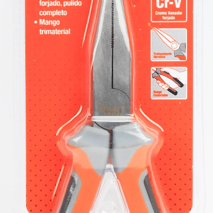 Alicate Punta Plana 6" Pulido Cr/V Mango Trimater
