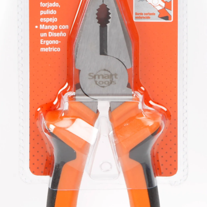 Alicate Universal 8" Pulido, Acero Carbono, Man