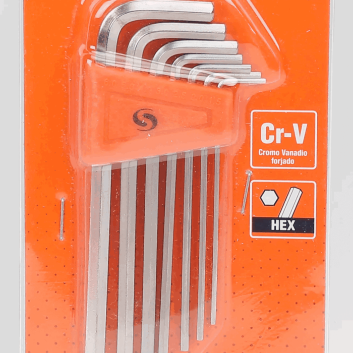 Juego Llaves Allen Largas de 7 Pzs. de 1.5 A 6 Mm