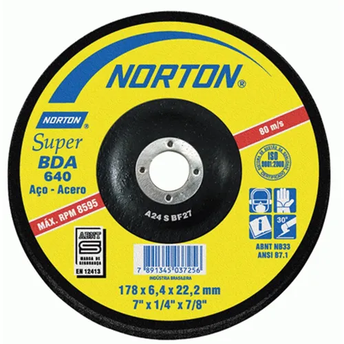Disco Desbaste 4.5" #Bda-640 A/C (10118526) Norton