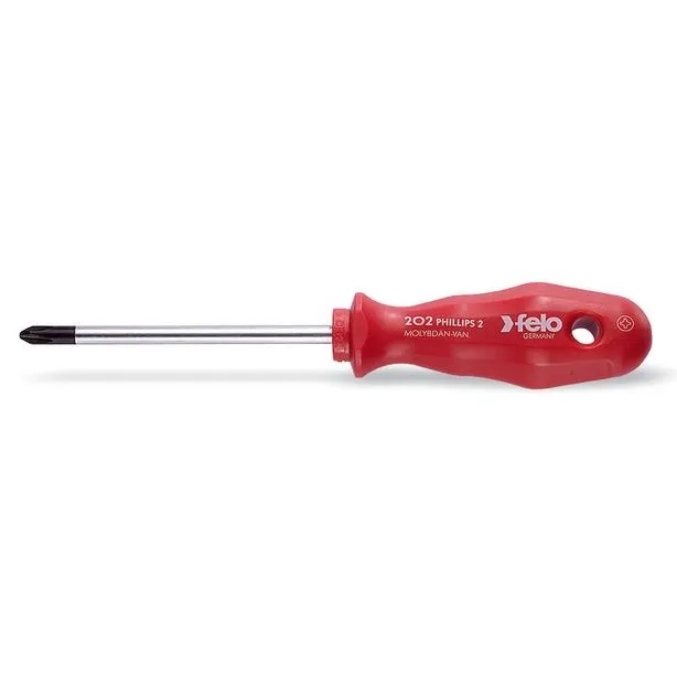 Destornillador Cruz Ph0 3.0x60mm M/Rojo (20200190) Felo