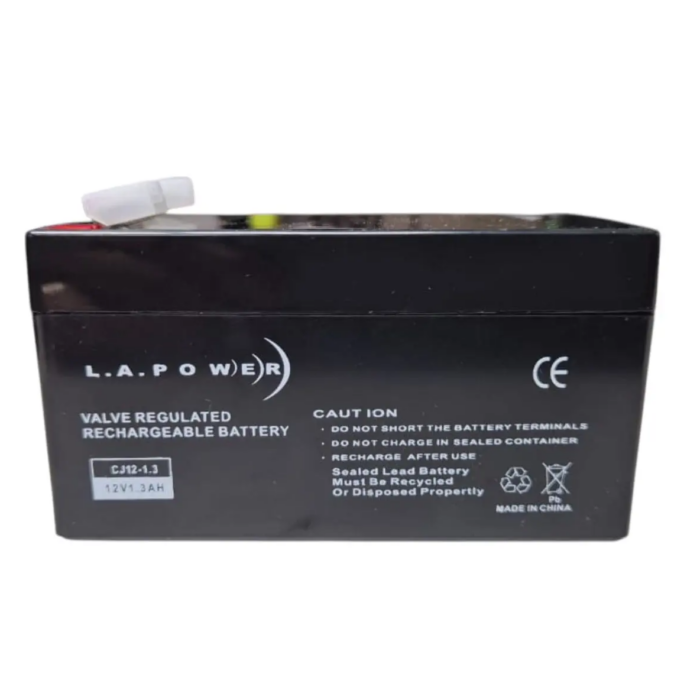 Batería 12V 1.3Ah Recargable L.A.POWER
