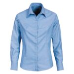 Blusa Oxford Geolite Celeste