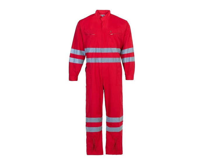 Buzo Piloto Canvas Rojo TM