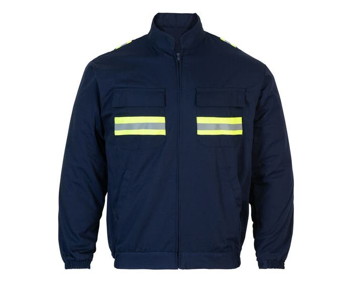 Casaca Ripstop Gabardina Azul Forrada