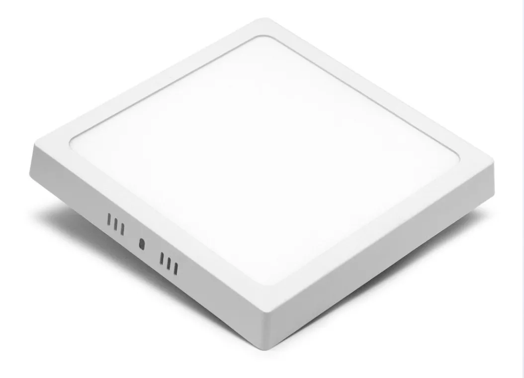 FOCO DE 18W CUADRADADO LUZ FRIA 2 FOCO LED CUADRADO SOBRE PUESTO DE 18W LUZ FRIA 20CM