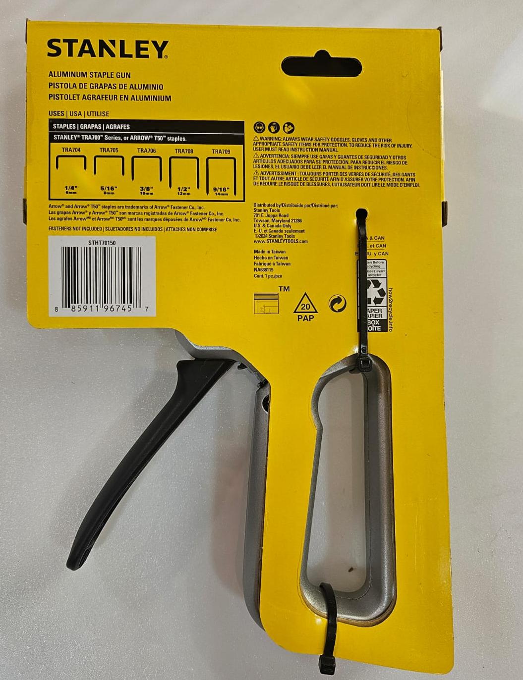 Grapadora Tipopesado Grapas 1/4 A 9/16" Stanley (Tr150)