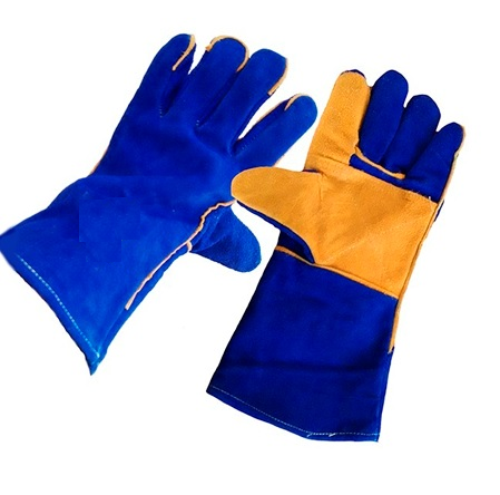 Guante Soldador Azul Con Hilo Kevlar