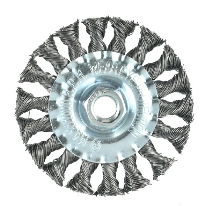 Grata Circular Acero Trenzado 4" M14x2