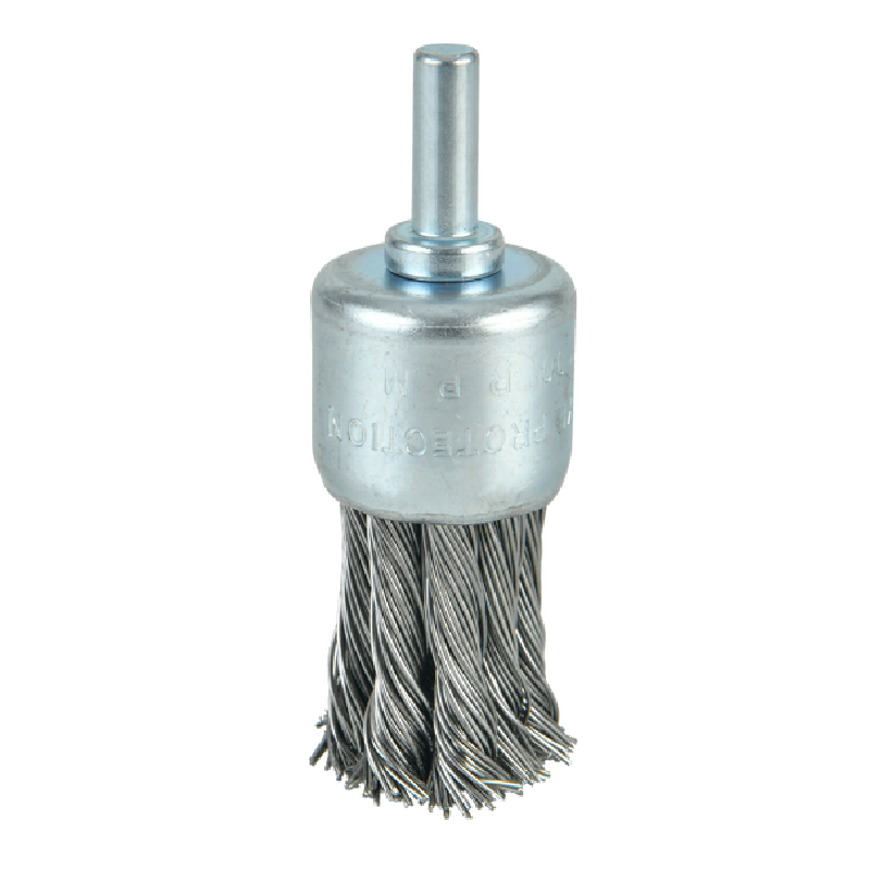 Grata Tipo Brocha Acero Trenzado 1" C/Vastago