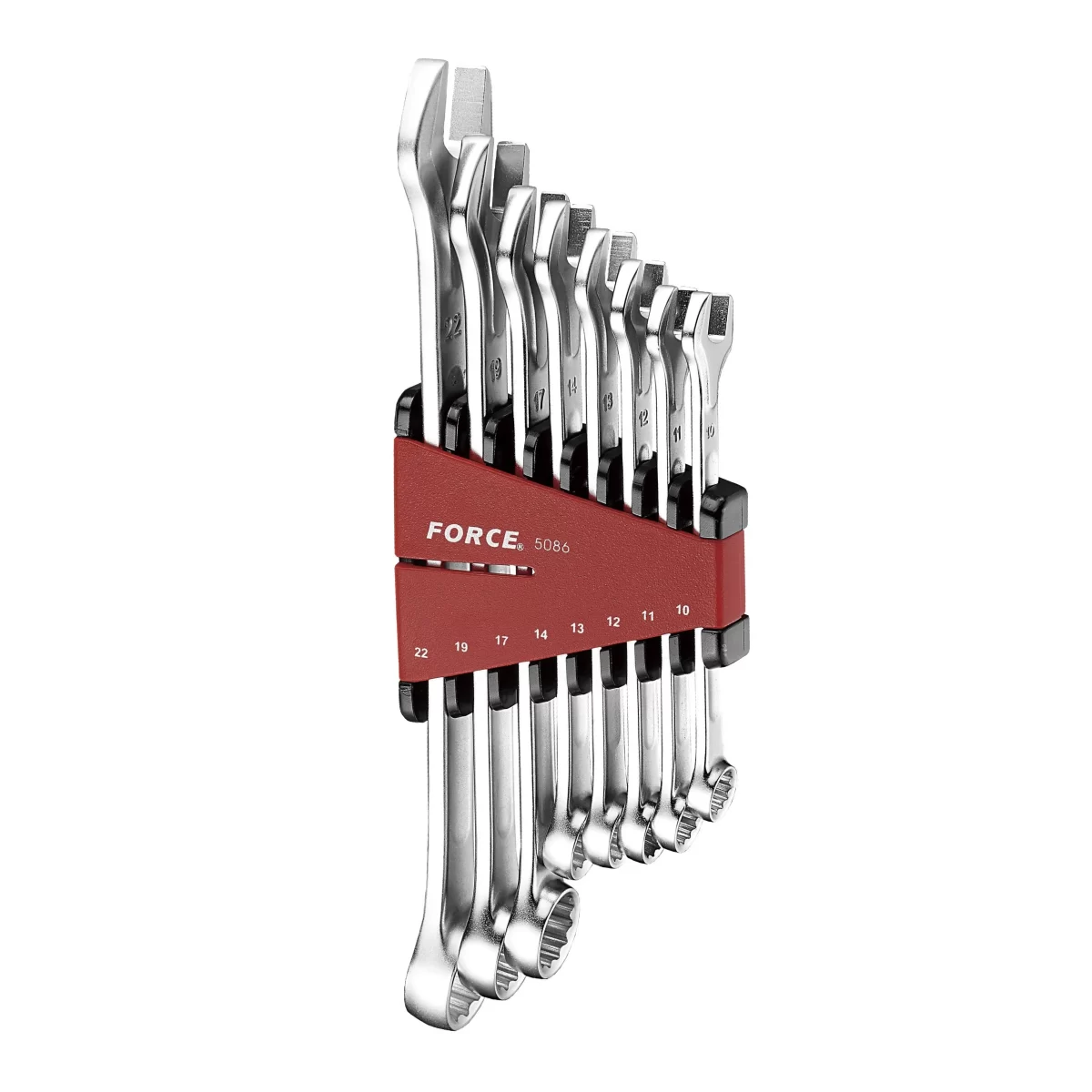 Juego De Llaves Punta-Corona 10-22 Mm. 8 Pzs. Modelo (5086) Force