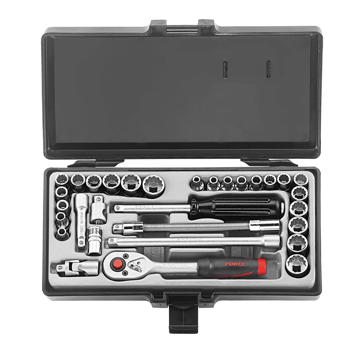 Juego De Dados 1/4" Mm./Pulg. Modelo (2312) Force