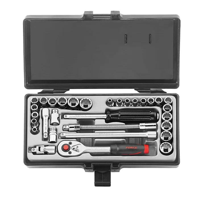 Juego De Dados 1/4" Mm./Pulg. Modelo (2312) Force