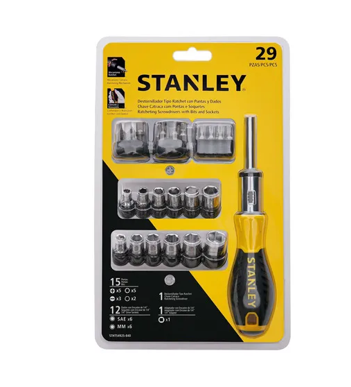 Juego Destornillador Y Puntas 29 Pzs. (Stht54925-840) Stanley