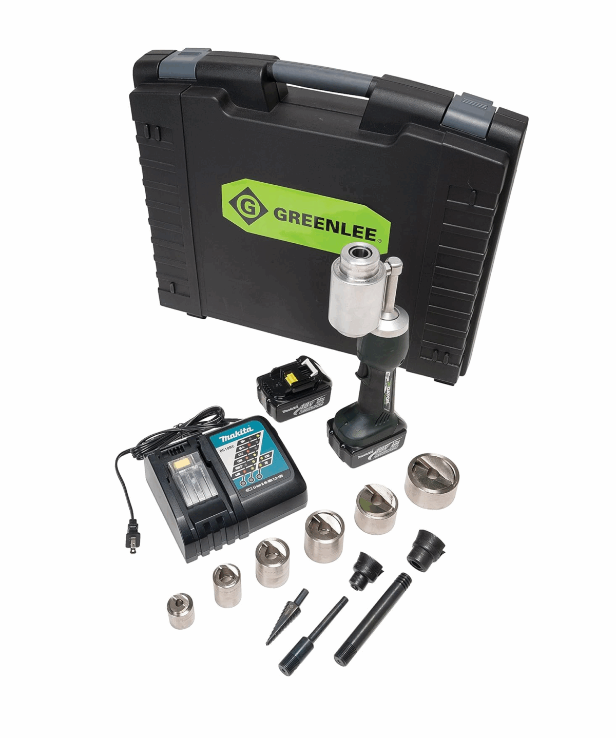 Juego Sacabocados Batería 3/4"–2" (Ls50lb) Greenlee