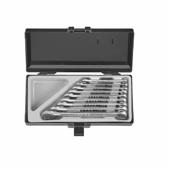 Juego De Llaves Punta-Corona 8-19 Mm. 9 Pzs. Modelo (5094) Force