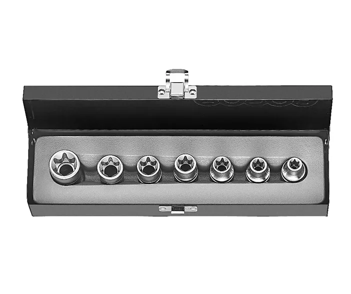 Juego De Dados Torx Hembra E10-E24 7 Pzas Modelo (4071) Force