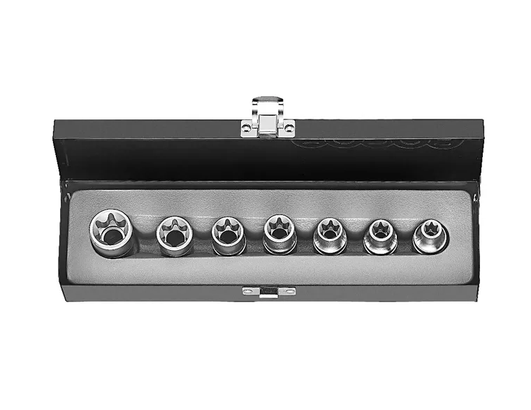 Juego De Dados Torx Hembra E10-E24 7 Pzas Modelo (4071) Force