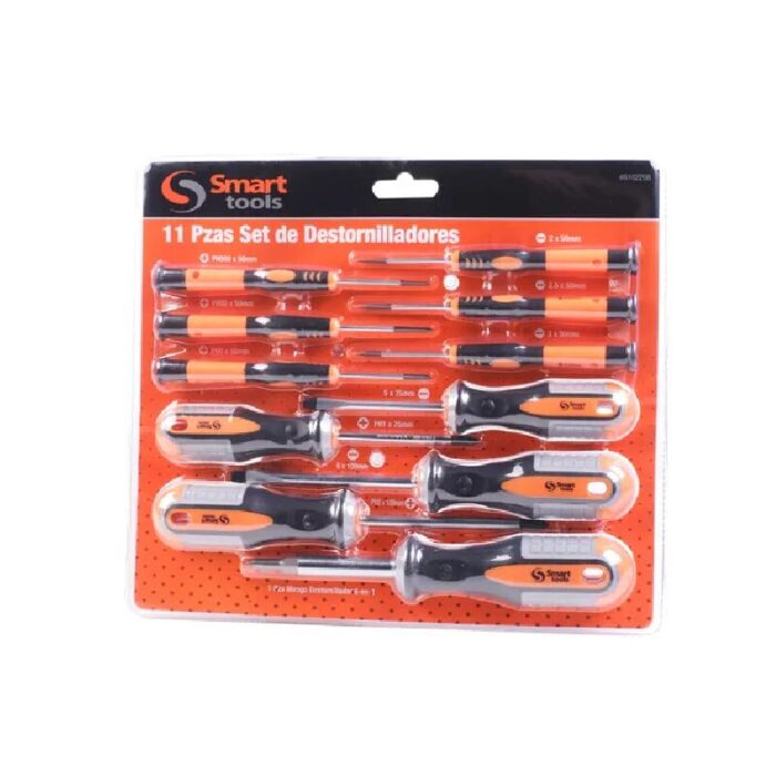 Juego Destornilladores Ph/Pl 11 Pzs Cr-V
