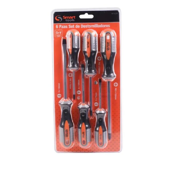 Juego Destornilladores Ph/Pl 6 Pzs. M/Ergonomico