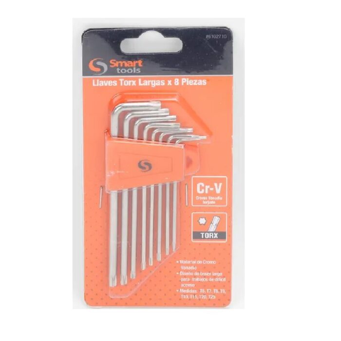 Juego Llaves Torx De 8 Pzs. T9 A T25