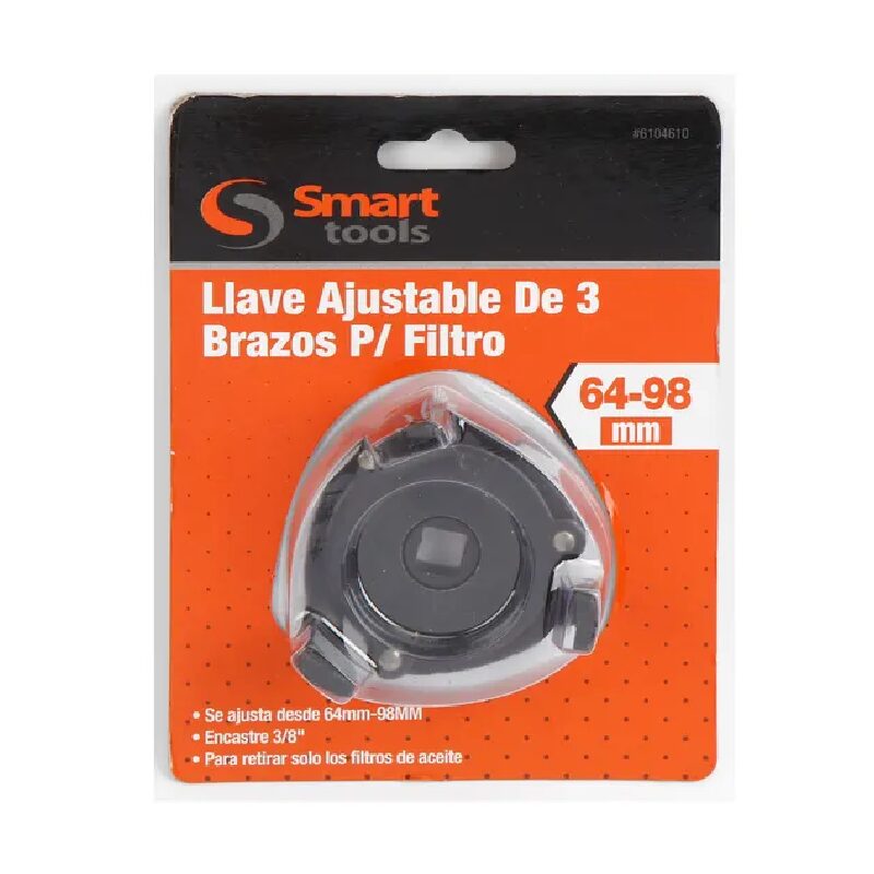 Llave Ajustable De 3 Brazos P/ Filtro 64-96mm