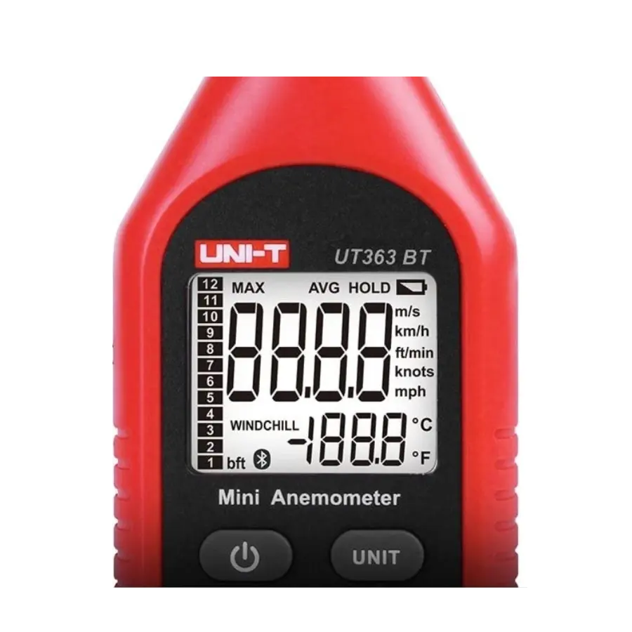 Mini Anemómetro Digital Ut363 Bt versión Bluetooth UT363BT Mini Anemómetro Digital Versión Bluetooth