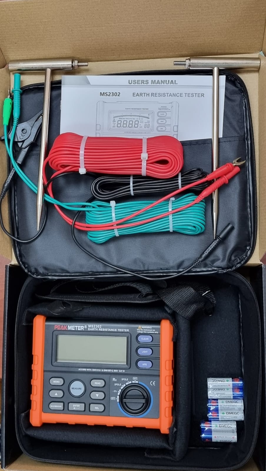 Ms2302 Telurómetro Medidor de Resistencia a Tierra Profesional
