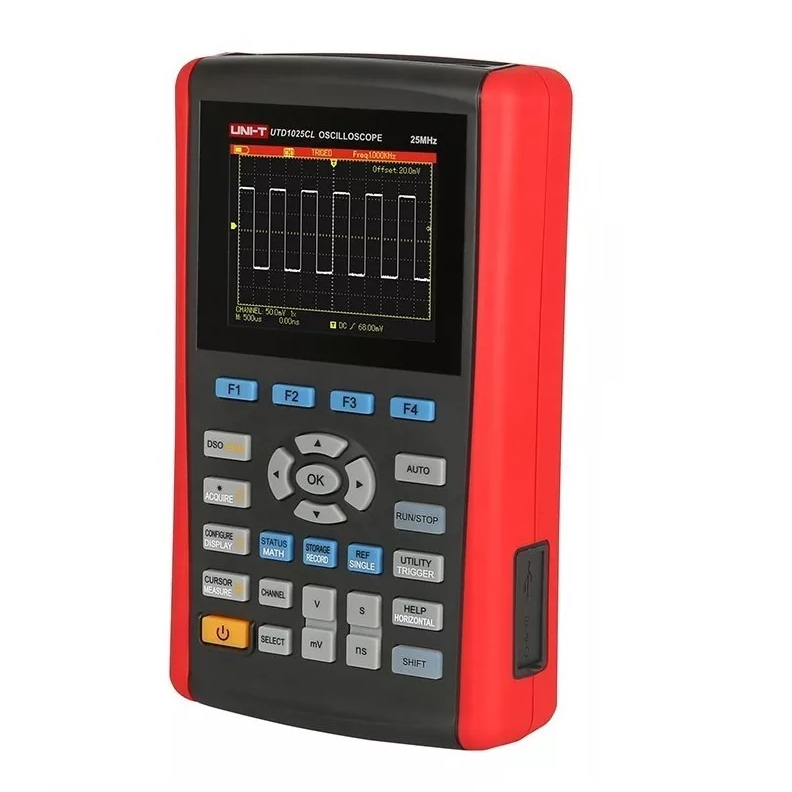 UTD1025CL Osciloscopio de Almacenamiento Digital Portátil